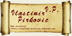 Vlastimir Pirković vizit kartica
